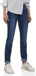 Street One Damen A378402 Jeans im Casual Fit, Dark Blue Wash, 34W / 28L