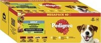 PEDIGREE DOGCARE Hundefutter Portionsbeutel Chunks in So&szlig;e Adult 40 x 100g