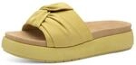MARCO TOZZI Damen Pantoletten Bequem Sommer, Gelb (Pistacchio), 37 EU