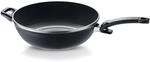 Fissler Ceratal Orbit Black/Aluminium-Wok (&Oslash; 32 cm, 6 L) gro&szlig;e Keramik-Bratpfanne