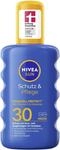NIVEA SUN Schutz & Pflege Sonnenspray LSF 30, wasserfestes Sonnencreme Spray mit