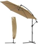 VOUNOT Ampelschirm 300 cm, Sonnenschirm mit St&auml;nder, Kurbel, Windsicherung und