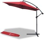 VOUNOT Ampelschirm 300 cm, Sonnenschirm mit St&auml;nder, Kurbel, Windsicherung und