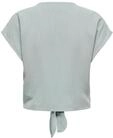 ONLY Damen Kurzarm Bluse mit Knopfleiste und Bindeschleife Cropped Shirt