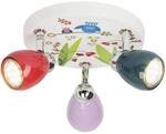 Brilliant Lampe Birds LED Spotrondell 3flg bunt | 3x LED-PAR51, GU10, 3W