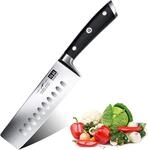 SHAN ZU Kochmesser Nakiri K&uuml;chenmesser Profi Messer Chefmesser 16.5 cm