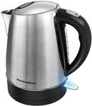 KitchenBoss Wasserkocher Edelstahl 1,7L：Wasserkocher mit Kalkfilter & Sichtbares