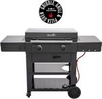 Char-Broil Gasgrill Plancha Versa-Tile 2-Zonen Griddle-Gasgrill, 3-in-1 Kachel