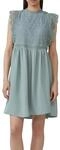 QS Kurzes Kleid mit Spitzenoberteil