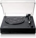 Lenco LS-15BK Plattenspieler mit Lautsprecher und Bluetooth - Vinyl Player,