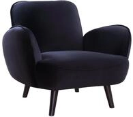 Atlantic Home Collection BEN, Sessel, Samt, schwarz