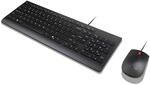 Lenovo Essential Wired Combo - Tastatur-und-Maus-Set - 2,5-Zonen-Layout - USB -