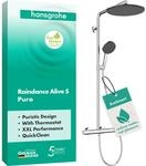 hansgrohe Raindance Alive S Puro - wassersparendes Duschsystem (EcoSmart) mit