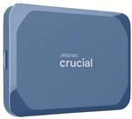 Crucial X10 6TB Externe SSD Festplatte, bis zu 2.100MB/s, USB-C 3.2 Gen2, IP65