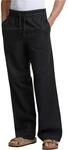 Urban Classics Herren Hose Loose Cotton Linen Pants, l&auml;ssige Leinenhose f&uuml;r