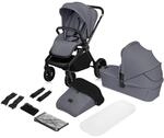 LIONELO MIKA PLUS 2-in-1 Buggy 0-48 Monate bis 22 kg Babywanne bis 9 kg, R&uuml;ckenlehne