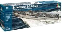 Italeri 5625 1:35 Schnellboot S-26 / S-38 -originalgetreue Nachbildung, Modellbau,