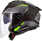 LS2, Jet-Motorradhelm VERSO II AIR Black H-V Yellow, 3XL