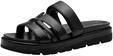 MARCO TOZZI Damen Pantoletten mit Klettverschluss Bequem, Schwarz (Black), 38 EU