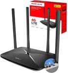 Mercusys MB115-4G LTE Router, 4G N300 WLAN Router unterst&uuml;tzt SIM Karten, 4G...