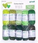 Gr&uuml;ndl Wolle Cotton Quick Mini Shades 10 Minikn&auml;uel 15 g, Gr&uuml;n | d&uuml;nne Wolle zum