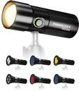 Rollei Photoolex GOBO Light, LED Taschenlampe Fotografie mit 4 Farbiges F&uuml;lllicht