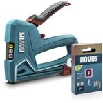 NOVUS TOOLS Handtacker J-51 Set mit 1200 Klammern │ Profi-Tacker f&uuml;r Holz mit