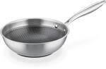 GSW Sauteuse Inoxxa Black, Kleine Edelstahlpfanne, Beschichtete Schwenkpfanne,
