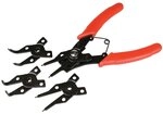 Silverline 868868 Sicherungsring-Zange, 5-tlg. Satz 160 mm