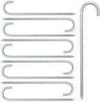 Relaxdays Bodenanker 10er Set, XL Zeltheringe, extra lang, stabile Erdanker Camping,