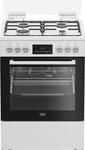 Beko FBM62320WDSL Freistehender Herd, Multifunktionsofen mit Gaskochfeld, 72 l