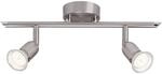 BRILLIANT Lampe Loona LED Spotrohr 2flg eisen | 2x LED-PAR51, GU10, 3W