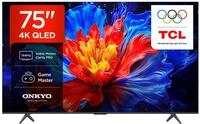 TCL 75P8K 75 Zoll QLED 4K HDR UHD Fernseher, Smart Google TV (Dolby Vision & Atmos,