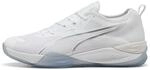 Puma Unisex's Eliminate Nitro 4 Hallenschuh, Puma Wei&szlig; Puma Silber, 44 EU