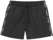 s.Oliver Herren Badeshorts mit seitlichem Schriftzug in schwarz