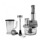 Karaca Mastermaid K&uuml;chenroboter aus Stahlglas, Langer Mixer, 2500 W, Galaxy Grey