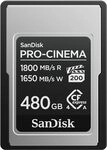 SanDisk PRO-Cinema CFexpress Type-A-Speicherkarte 480 GB (Lesen bis zu 1.800...