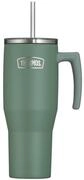 Thermos Tumbler mit Strohhalm und Henkel, Trinkbecher 1,10 l, green mat | 6 h...