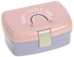 L&Auml;SSIG Kinder Lunchbox Brotdose mit herausnehmbarer Unterteilung, BPA-frei/Rainbow