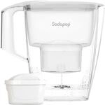 Sodapop Wasserfilter-Kanne Selina wei&szlig; inkl. 1x Filterkartusche, 3L Kapazit&auml;t,