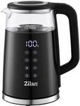 Zilan Wasserkocher, doppelwandig, mit Digitalanzeige, 1,7 l, 2200 W,