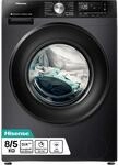 Hinsense WD3S8043BB3 Waschtrockner/ConnectLife /16 Programme /8 KG, 54 Liter...