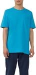 s.Oliver Herren Flammgarn-t-Shirt mit Brusttasche und Offenen Kanten T-Shirt