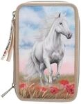 Depesche 13341 Miss Melody 3 Fach Federtasche Poppy Sand