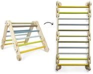 small Foot Kletterdreieck-Sprossenwand 2in1 &bdquo;Adventure aus Holz, mit 4...