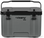 Steamy BMX 26, K&uuml;hlbox f&uuml;r die Bauindustrie, 26 Liter, Grau