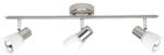 BRILLIANT Lampe Luca Spotrohr 3flg eisen/chrom/wei&szlig; | 3x R50, E14, geeignet...