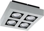 EGLO LED Deckenleuchte Loke 1, 4 flammige Aufbauleuchte aus Aluminium und Stahl,