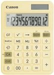 Canon LS-125KB Taschenrechner (Solar- und Batteriebetrieb, 12 Stellen) Gelb