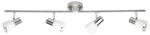 Brilliant Lampe Luca Spotrohr 4flg eisen/chrom/wei&szlig; | 4x R50, E14, 40W, geeignet